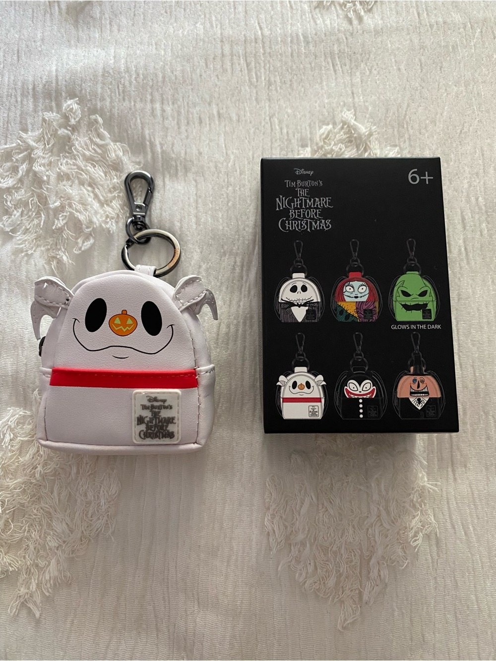 Disney Loungefly Nightmare Before Christmas Zero Mystery Box Bag Charm Keychain